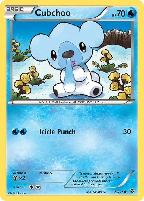Cubchoo [Icicle Punch] Card Front