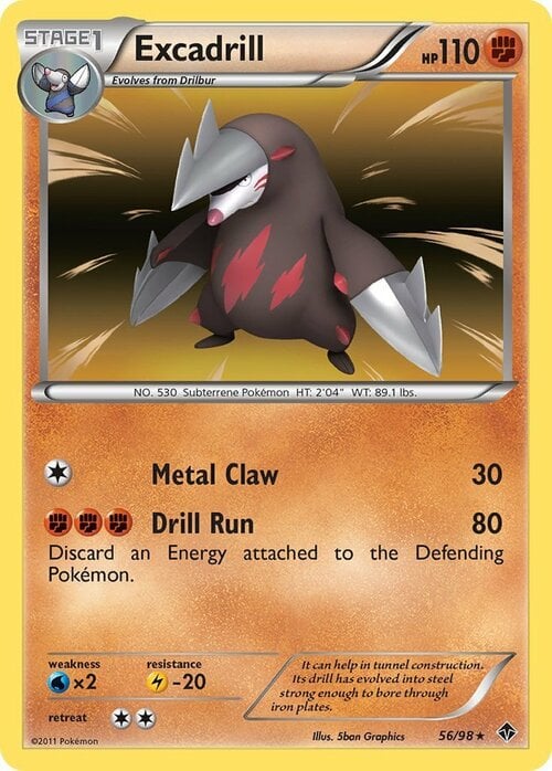 Excadrill Card Front