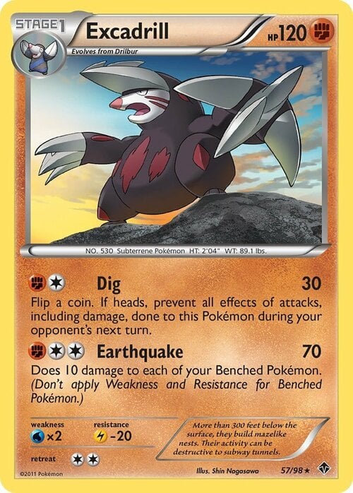 Excadrill Card Front