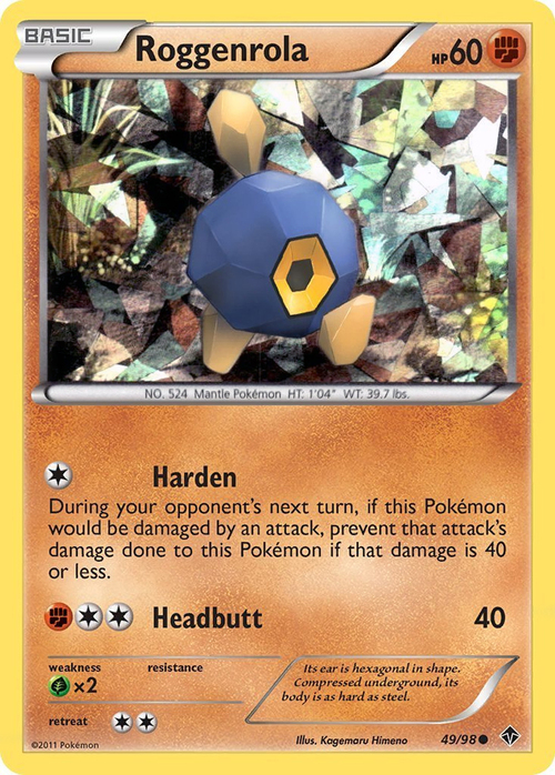 Roggenrola Card Front