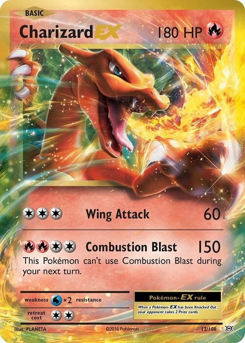 Charizard EX [Wing Attack | Combustion Blast] Frente