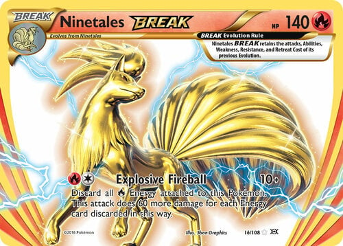 Ninetales BREAK Card Front