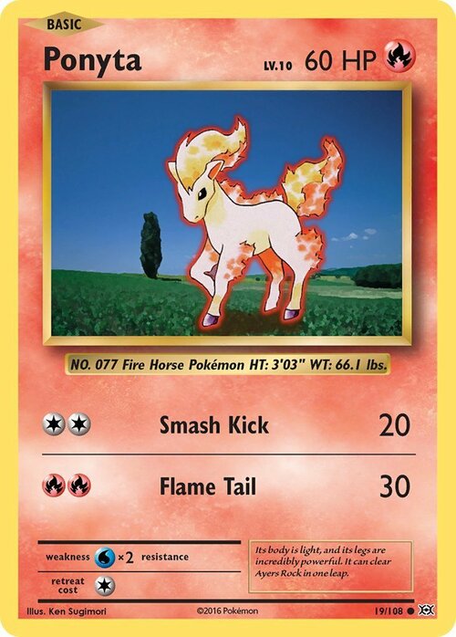 Ponyta [Smash Kick | Flame Tail] Card Front