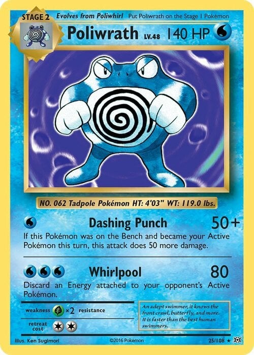 Poliwrath [Dashing Punch | Whirlpool] Card Front