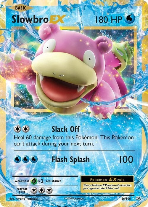 Slowbro EX [Slack Off | Flash Splash] Card Front