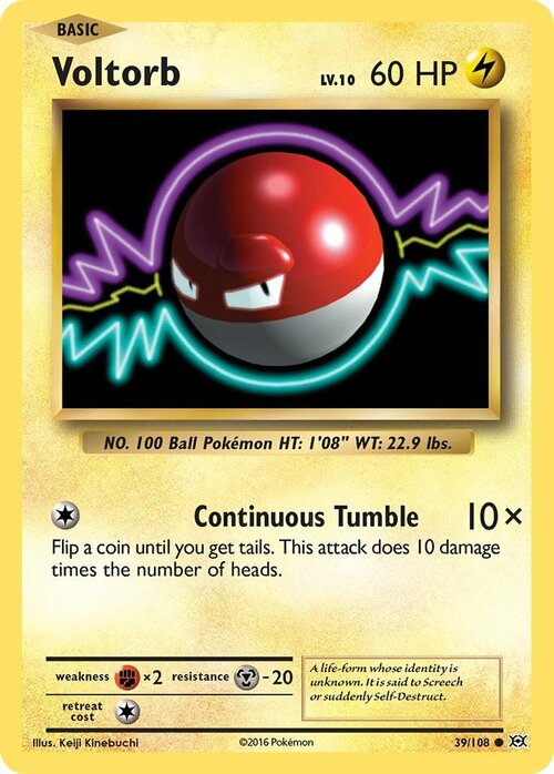 Voltorb [Continuous Tumble | EVO] Card Front