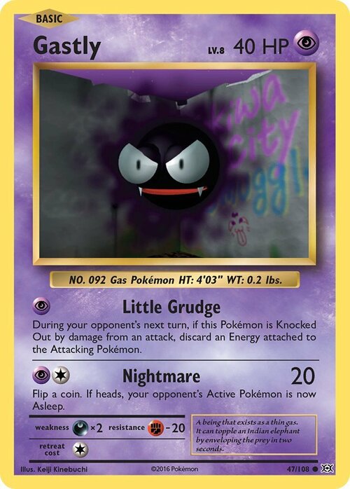 Gastly [Little Grudge | Nightmare] Card Front