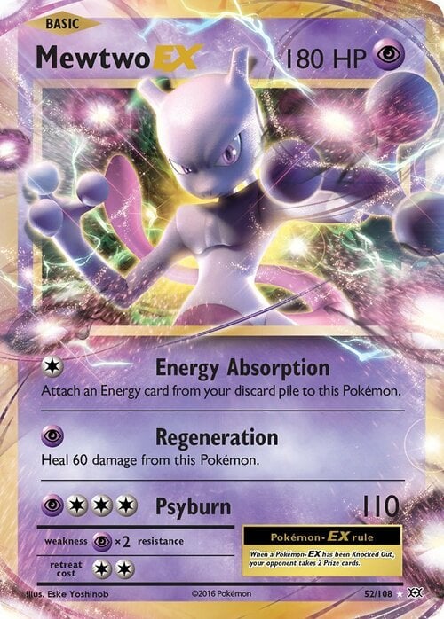 Mewtwo EX [Energy Absorption | Regeneration | Psyburn] Frente