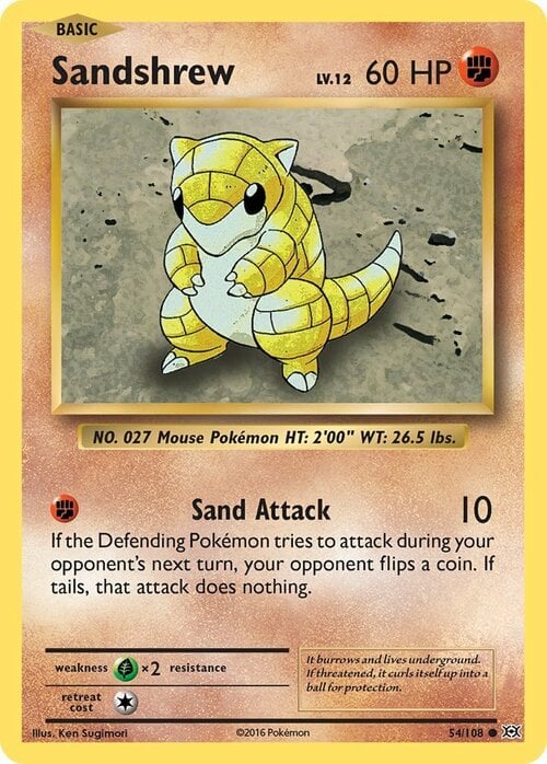 Sandshrew Card Front