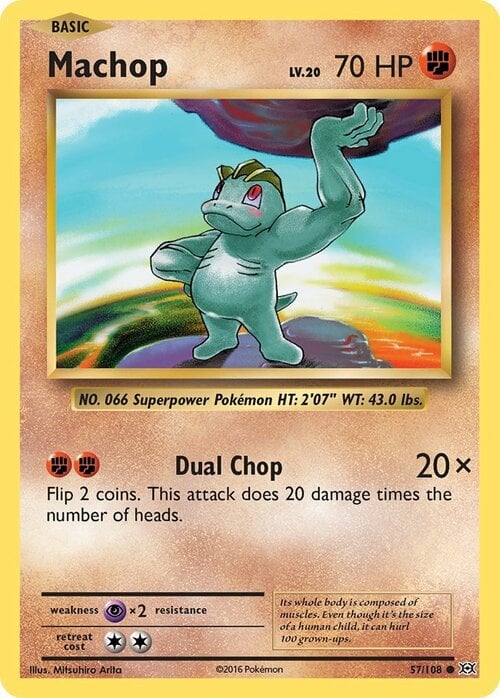 Machop Card Front