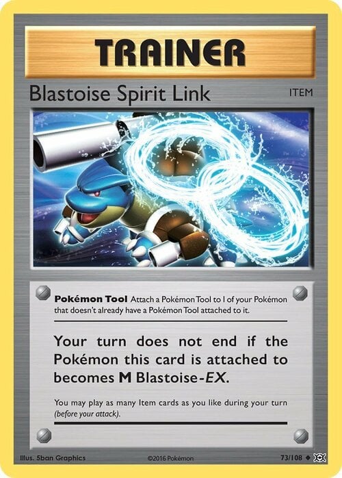 Blastoise Spirit Link Card Front