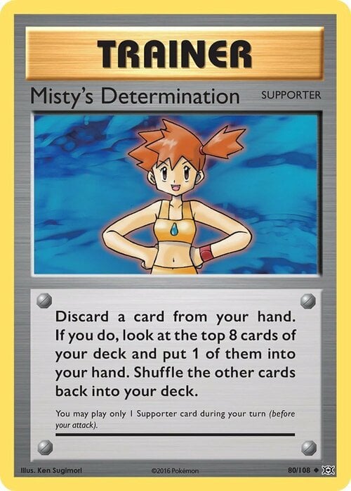Misty's Determination Card Front