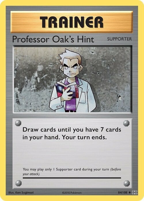 Professor Oak's Hint Card Front