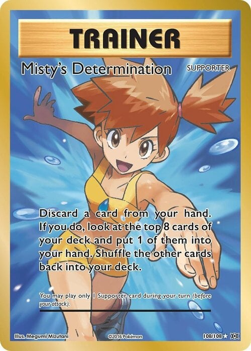 Misty's Determination Card Front