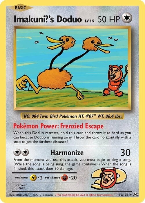 Imakuni?'s Doduo Card Front