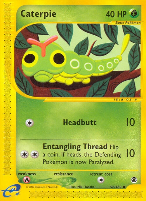 Caterpie Card Front