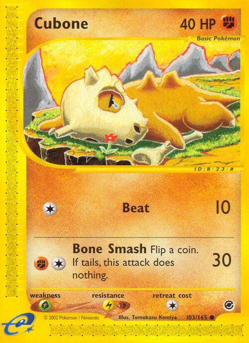 Cubone Card Front