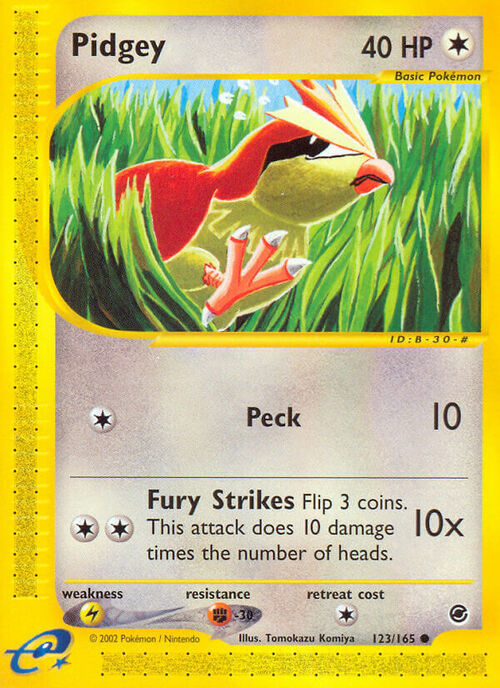 Pidgey Card Front