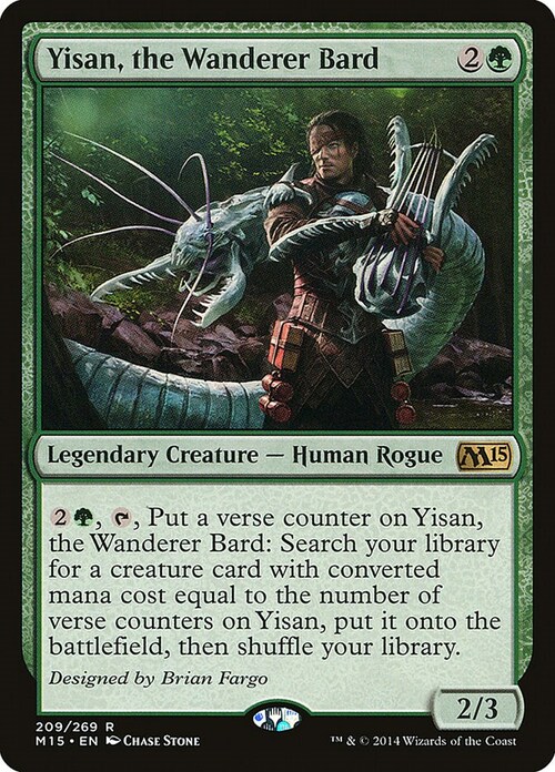 Yisan, the Wanderer Bard Card Front