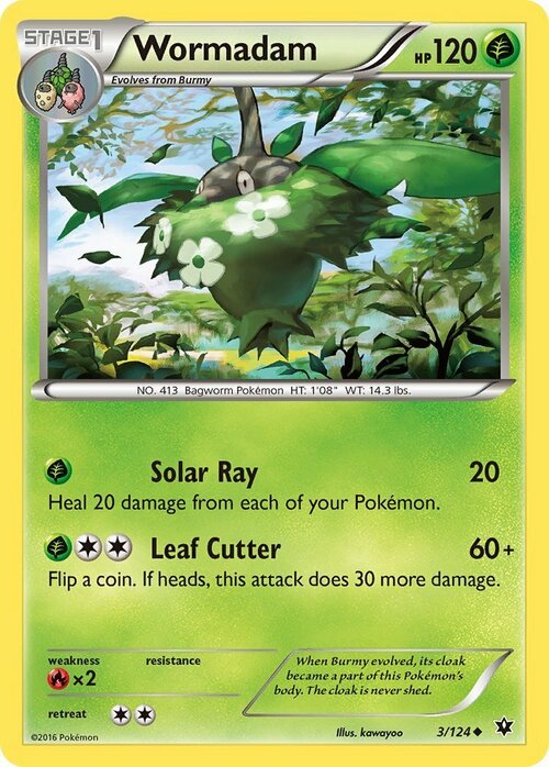 Wormadam [Solar Ray | Leaf Cutter] Card Front