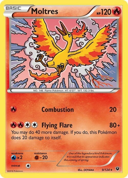 Moltres [Combustion | Flying Flare] Card Front
