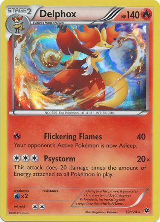 Delphox [Flickering Flames | Psystorm] Card Front