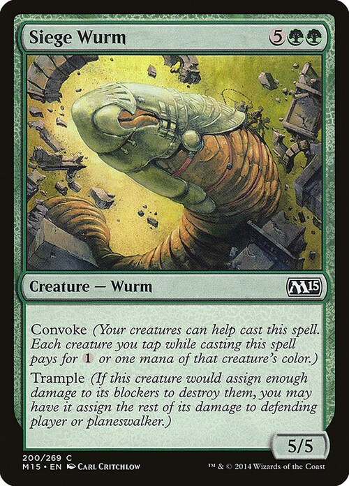Siege Wurm Card Front