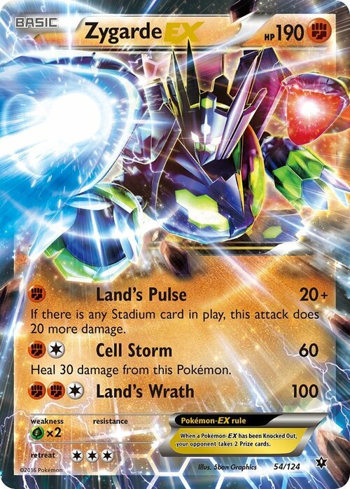 Zygarde EX [Land's Pulse | Cell Storm | Land's Wrath] Card Front