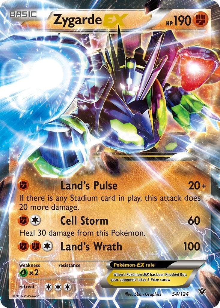 zygarde pokemon card price 2019 Sun & Moon Hidden Fates GX #SV65 PSA 9 Common Lands this attack does 80 more damage. Zygarde EX Fates Collide |