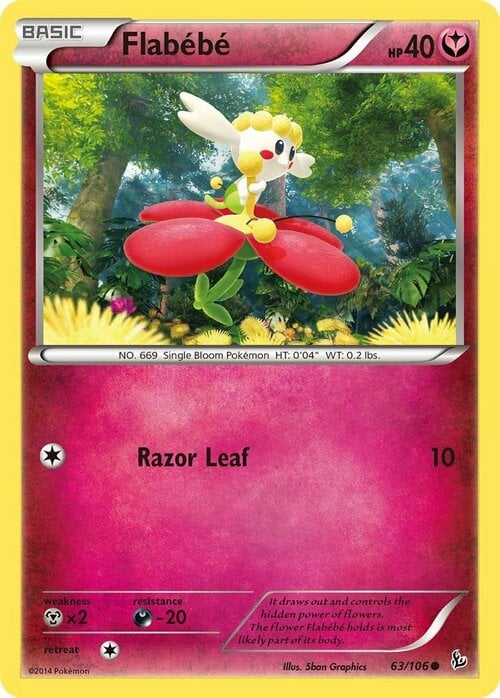 Flabébé [Razor Leaf] Card Front