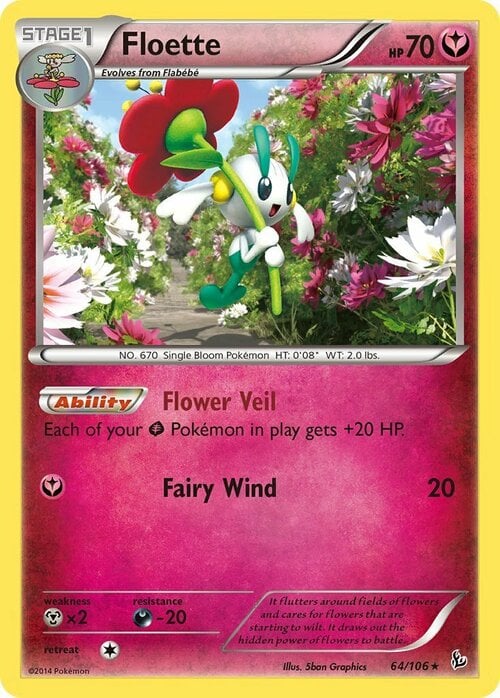 Floette [Flower Veil | Fairy Wind] Card Front