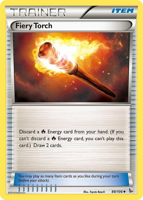 Fiery Torch Card Front