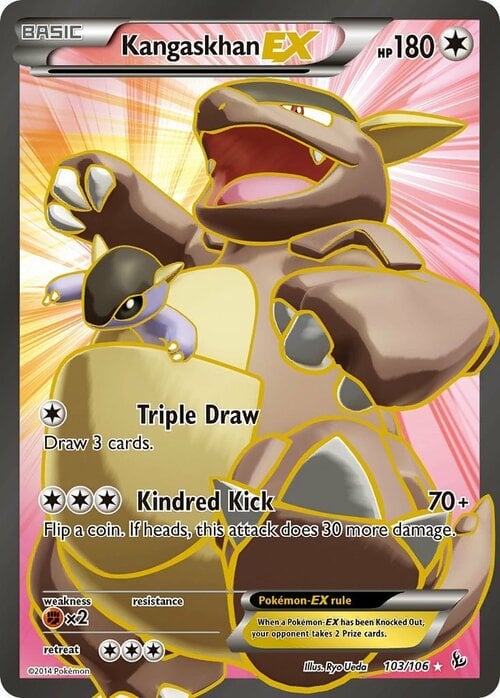 Kangaskhan EX [Triple Draw | Kindred Kick] Card Front