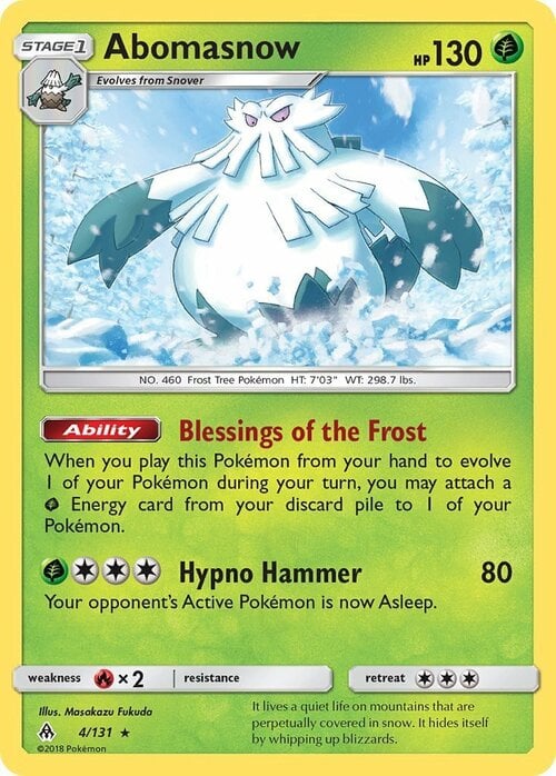Abomasnow [Blessings of the Frost | Hypno Hammer] Frente