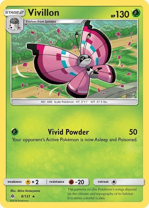 Vivillon [Vivid Powder] Card Front