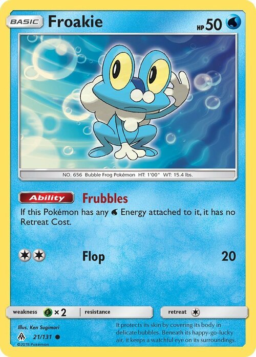 Froakie [Frubbles | Flop] Card Front