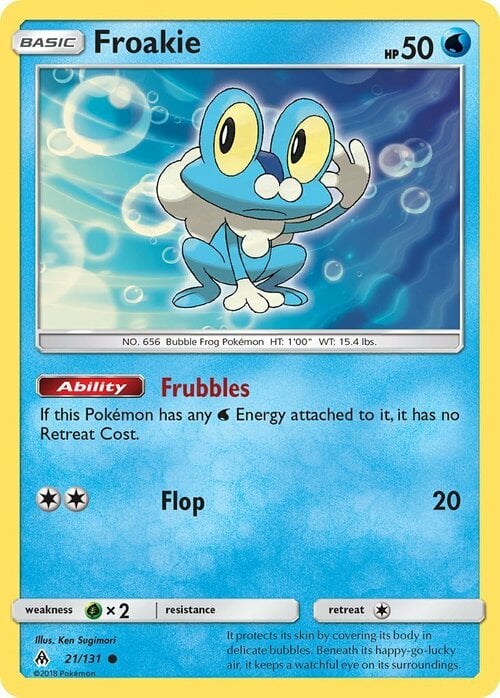 Froakie Card Front