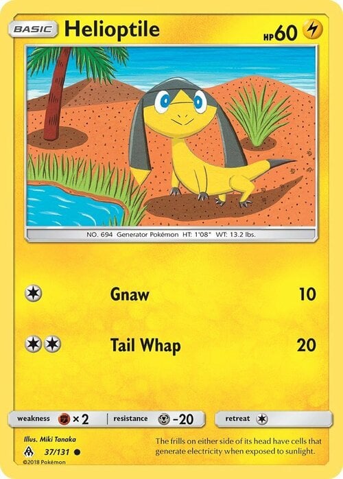 Helioptile [Gnaw | Tail Whap] Card Front