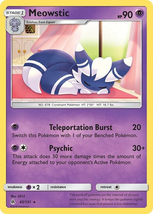 Meowstic [Teleportation Burst | Psychic] Card Front
