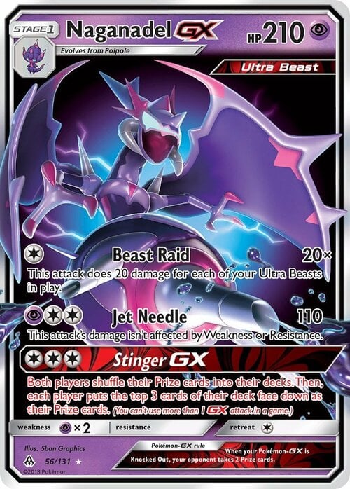 Naganadel GX Card Front