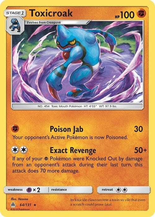 Toxicroak Card Front