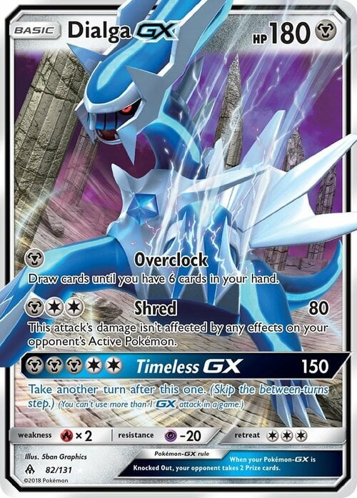 Dialga GX Card Front