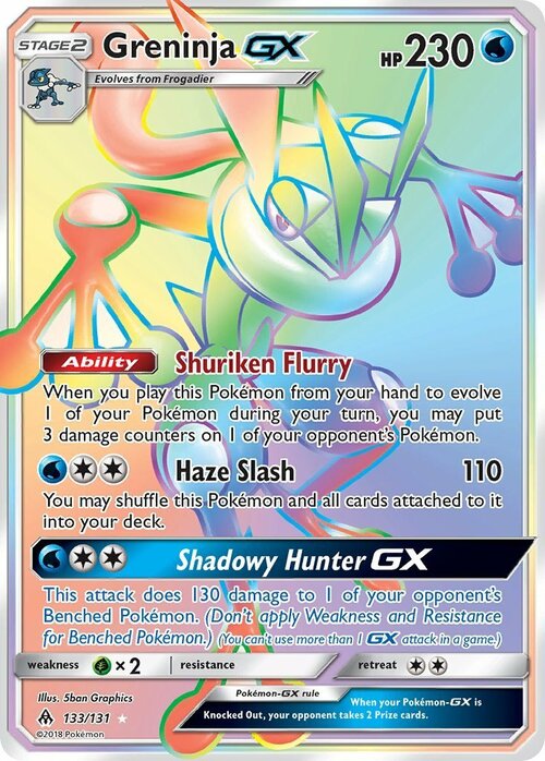 Greninja GX Card Front