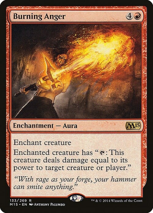 Burning Anger Card Front