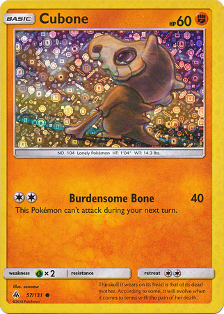 Cubone Card Front
