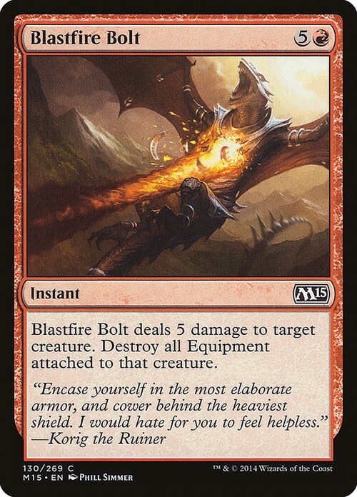 Blastfire Bolt Card Front