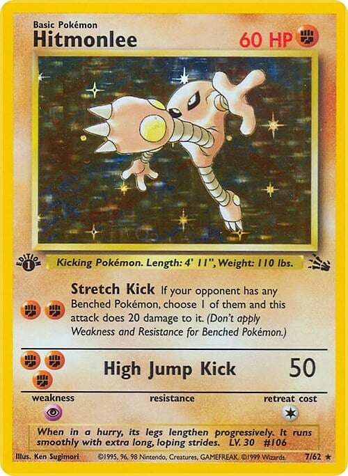 Hitmonlee [Stretch Kick | High Jump Kick] Card Front