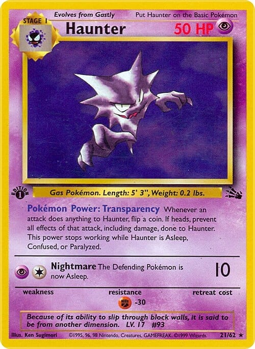 Haunter [Transparency | Nightmare] Card Front