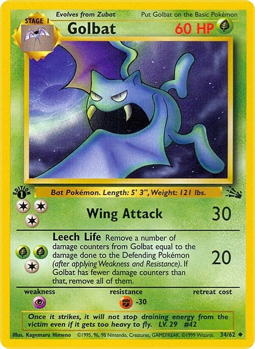 Golbat [Wing Attack | Leech Life] Card Front