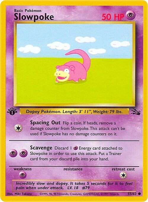 Slowpoke Card Front